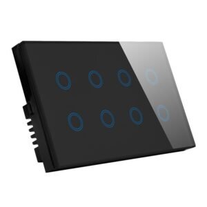 Smart Switch 8 Gang – A Series-Touch-Black