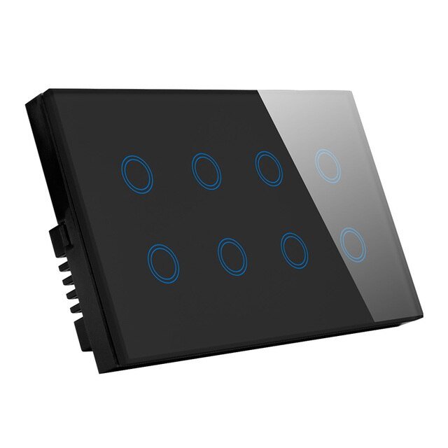 Smart Switch 8 Gang – A Series-Touch-Black