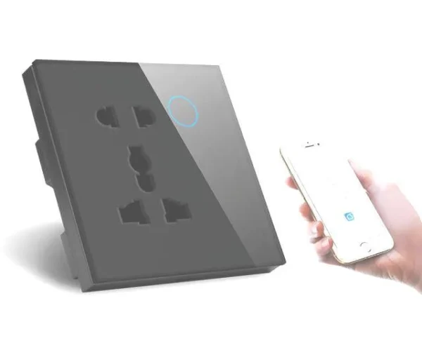 Smart Plug Sockets Single Universal Smart Socket – A Series – Black - MCMP IMPORTS