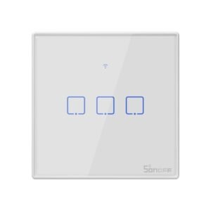 Sonoff T3 3 gang wifi smart switch in white