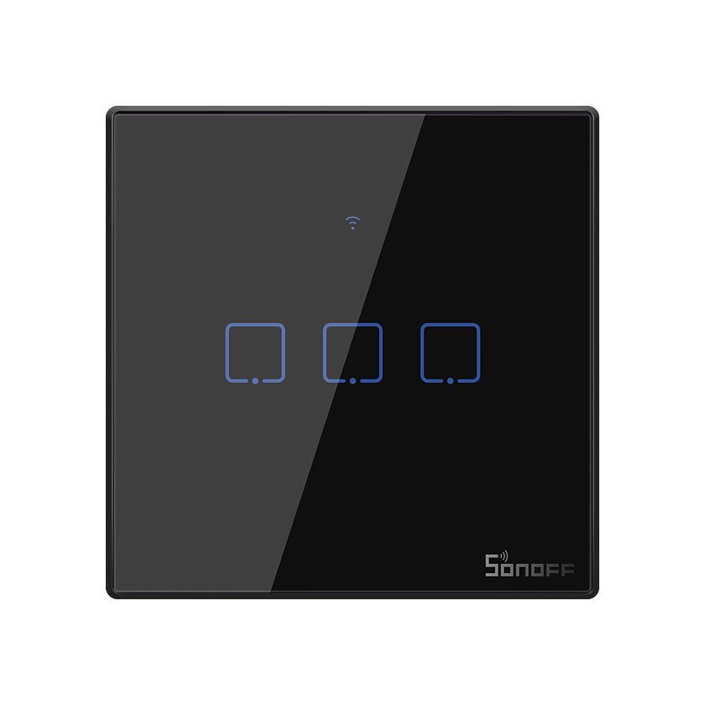 Sonoff T3 Wifi Smart Switch 3 gang black