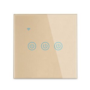 Smart Switch 3 Gang – B Series-Touch-Gold