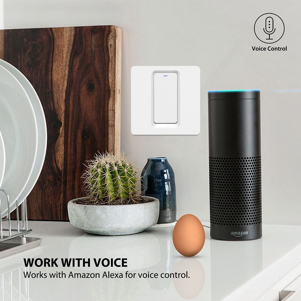 Smart Switch 1 Gang – C Series-Push-White - Image 7