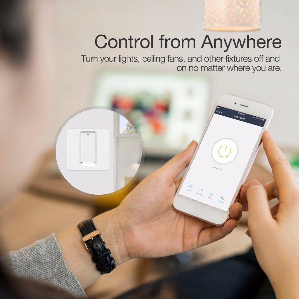 Smart Switch 1 Gang – C Series-Push-White - Image 8