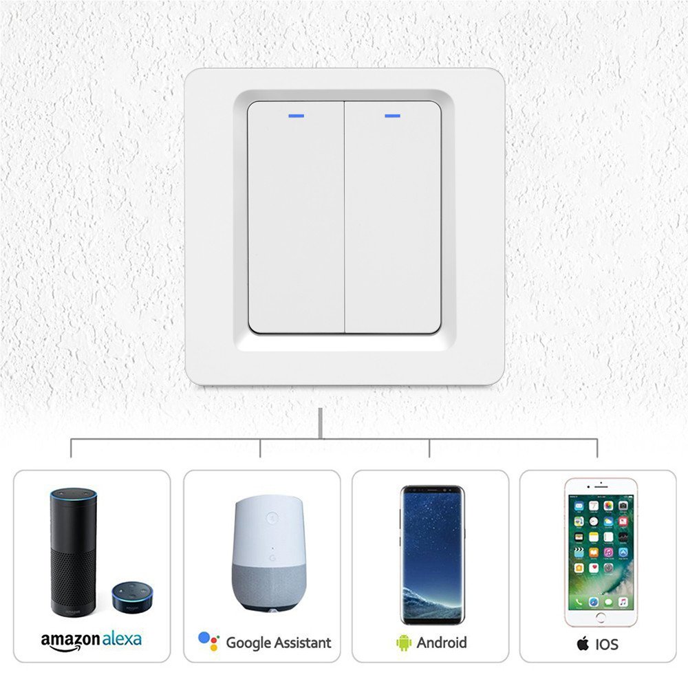 Smart Switch 2 Gang – C Series-Push-White - Image 2