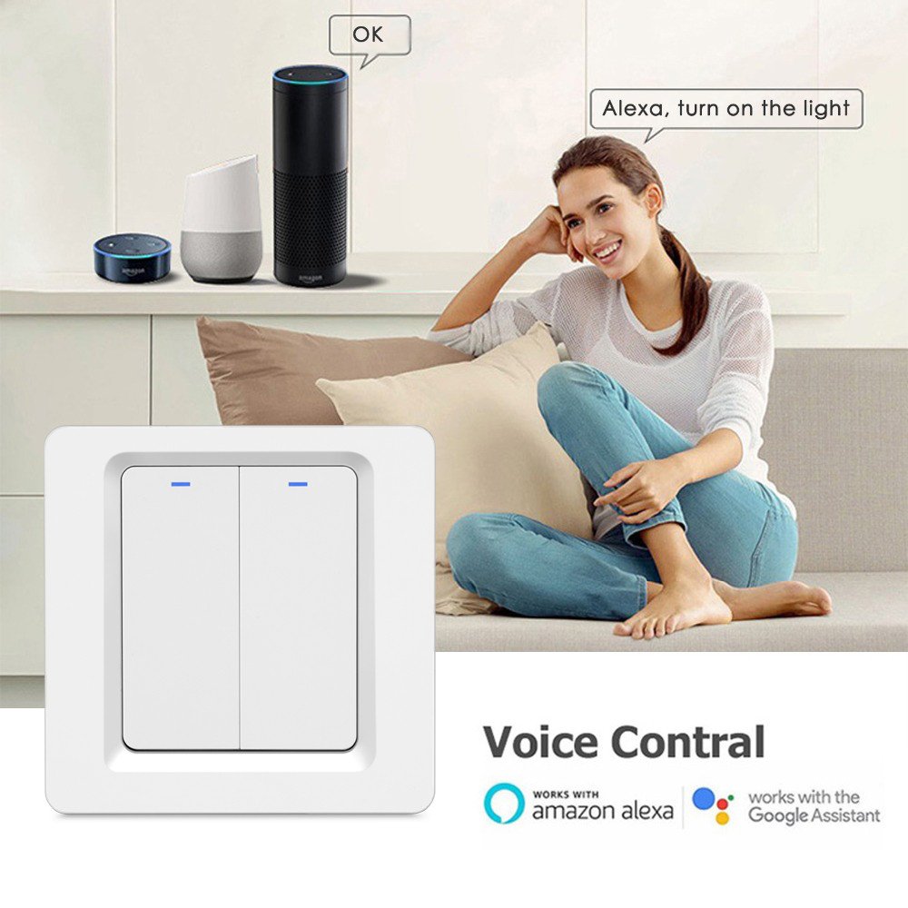 Smart Switch 2 Gang – C Series-Push-White - Image 6