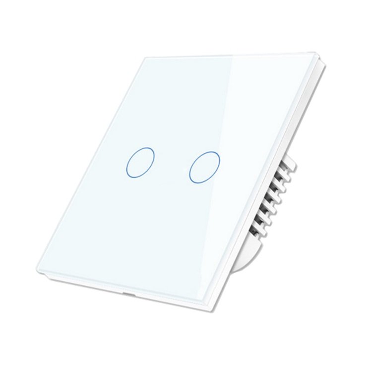 MCMP 0022 No Neutral Tuya Smartlife Smartswitch 2 gang White