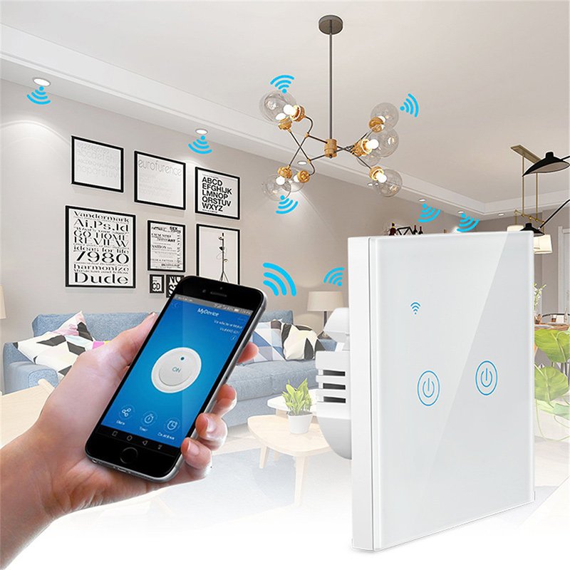 Smart Switch 2 Gang – B Series-Touch-Gold - Image 6