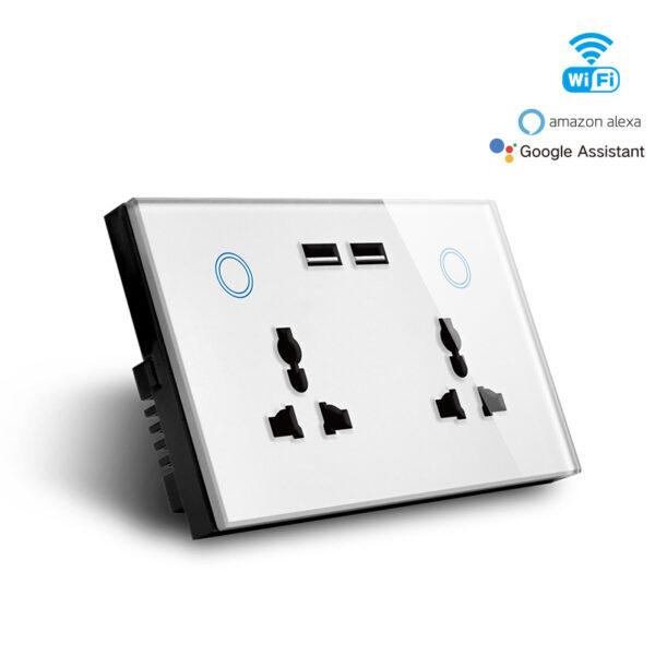 Smart double uiniversal socket with usb