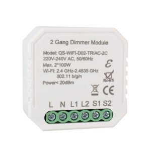 MCMP 0029 Tuya WiF Smart 2 Gang Dimmer Module