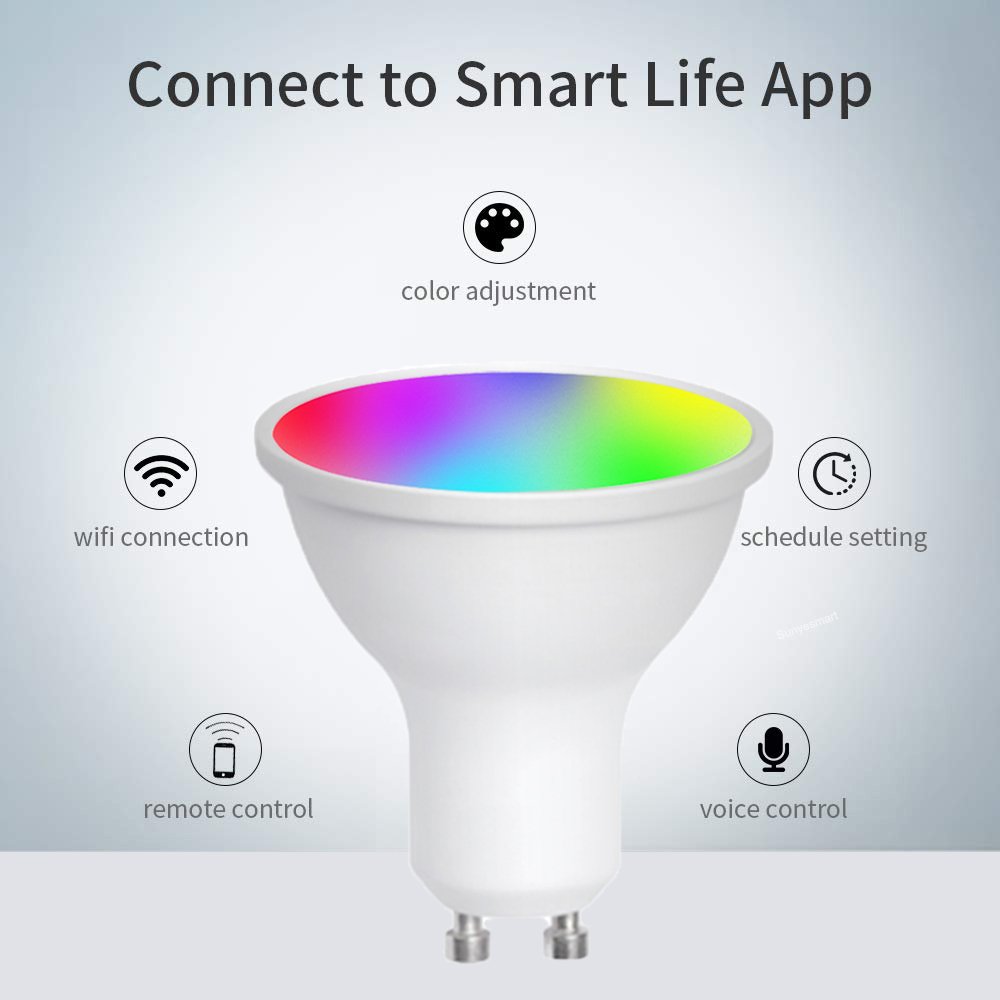 GU10 WiFi Smart Bulb - RGBCCT - Image 2
