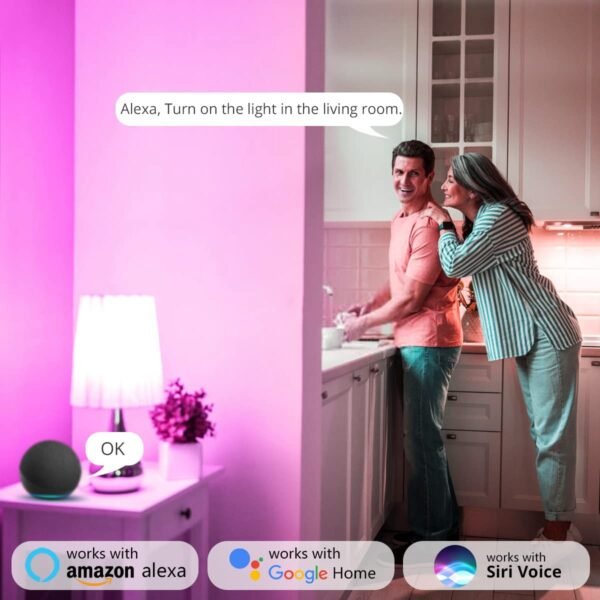E14 WiFi Smart Candle Shape Bulb - RGBCCT - Image 8