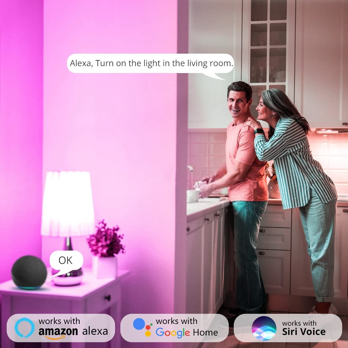 E14 WiFi Smart Candle Shape Bulb - RGBCCT - Image 8