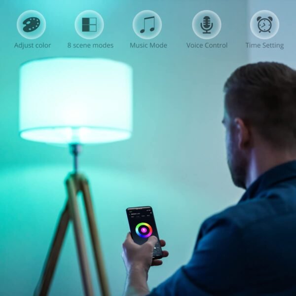 E14 WiFi Smart Candle Shape Bulb - RGBCCT - Image 3