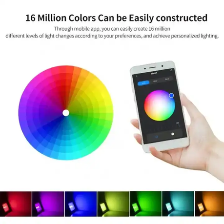 WiFi Smart Floodlight - 50 Watts - RGB CCT - Image 5