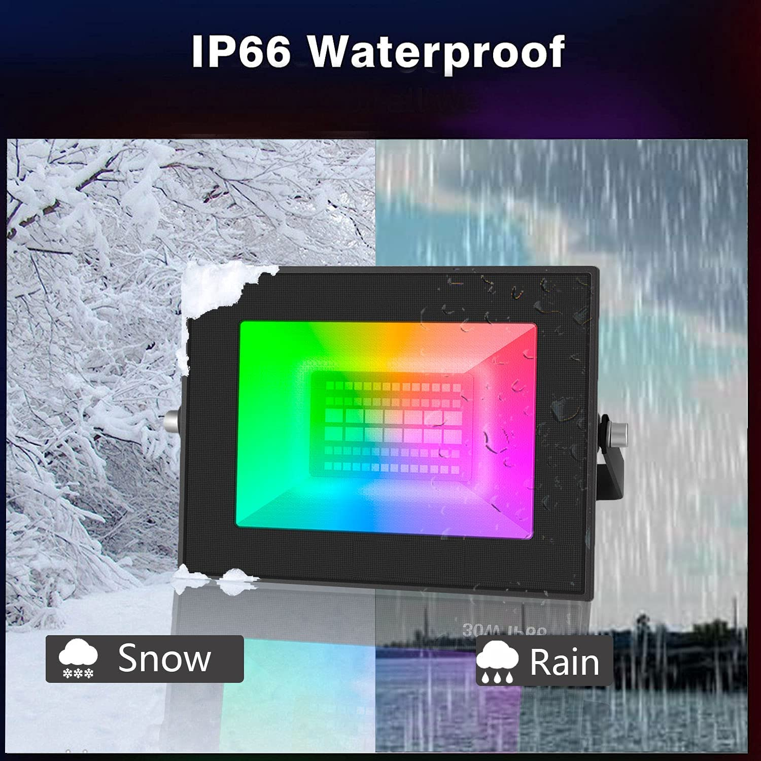WiFi Smart Floodlight - 50 Watts - RGB CCT - Image 4