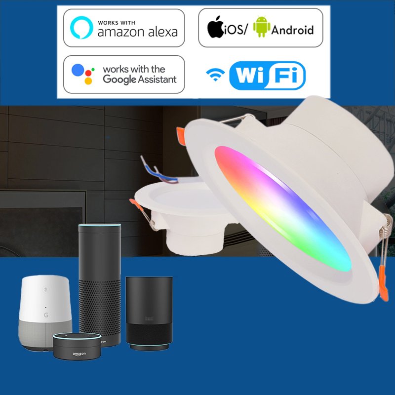 WiFi Smart Downlight - RGBCCT - 114mmx56mm - Image 6