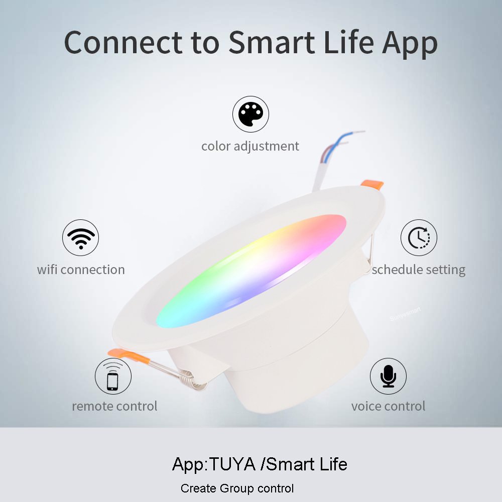 WiFi Smart Downlight - RGBCCT - 114mmx56mm - Image 2