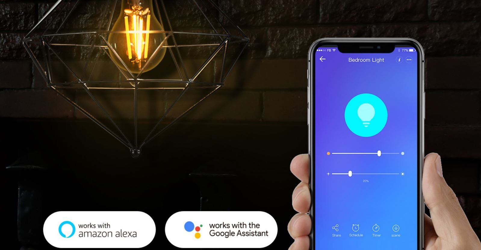 MCMP 0041 Sonoff WiFi Smart Bulb B02 F ST64 CCT 6