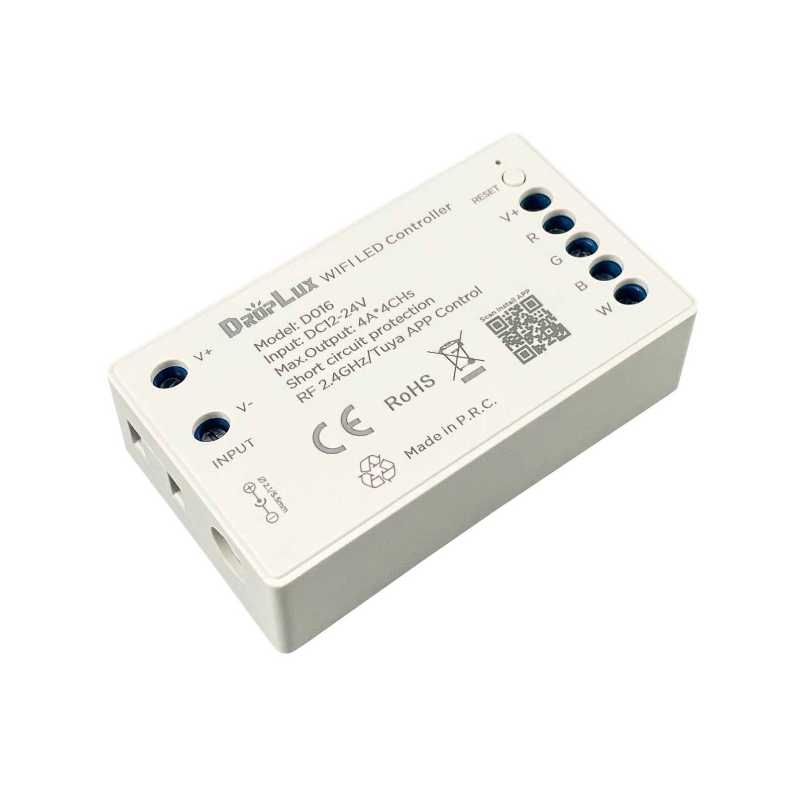 MCMP 0055 Tuya WiFi Smart 12V 24V RGBW Led Strip Controller 4 Amp scaled