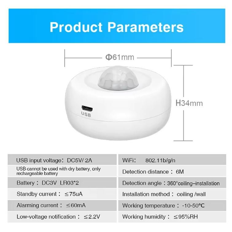 Tuya WiFi Smart PIR Motion and Light sensor - Image 10