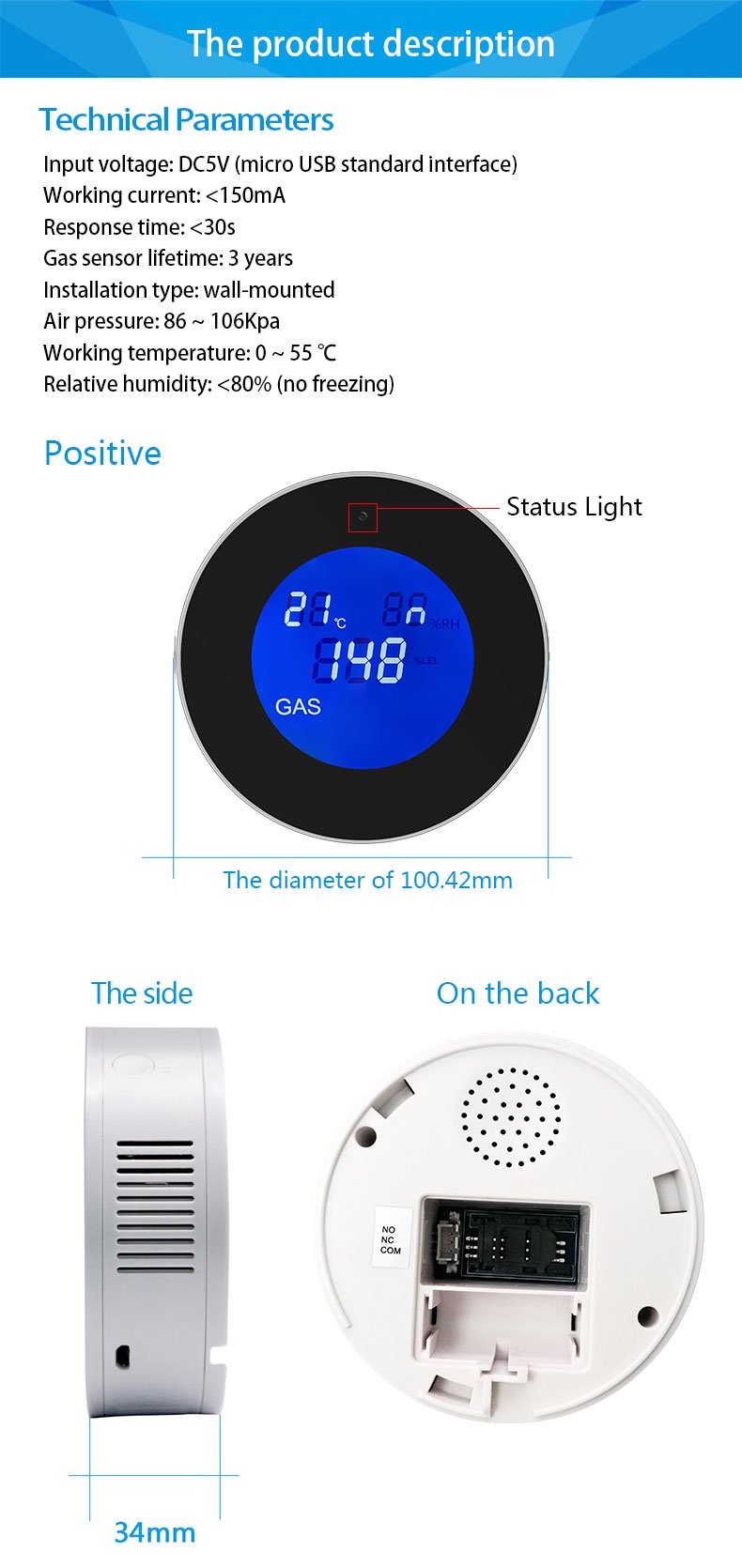 Tuya Smart WiFi Carbon Gas Leak Sensor - Image 8
