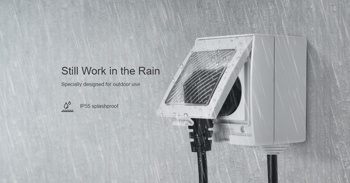 MCMP 0106 Sonoff s55 ip65 outdoor smart socket plug uk type 4