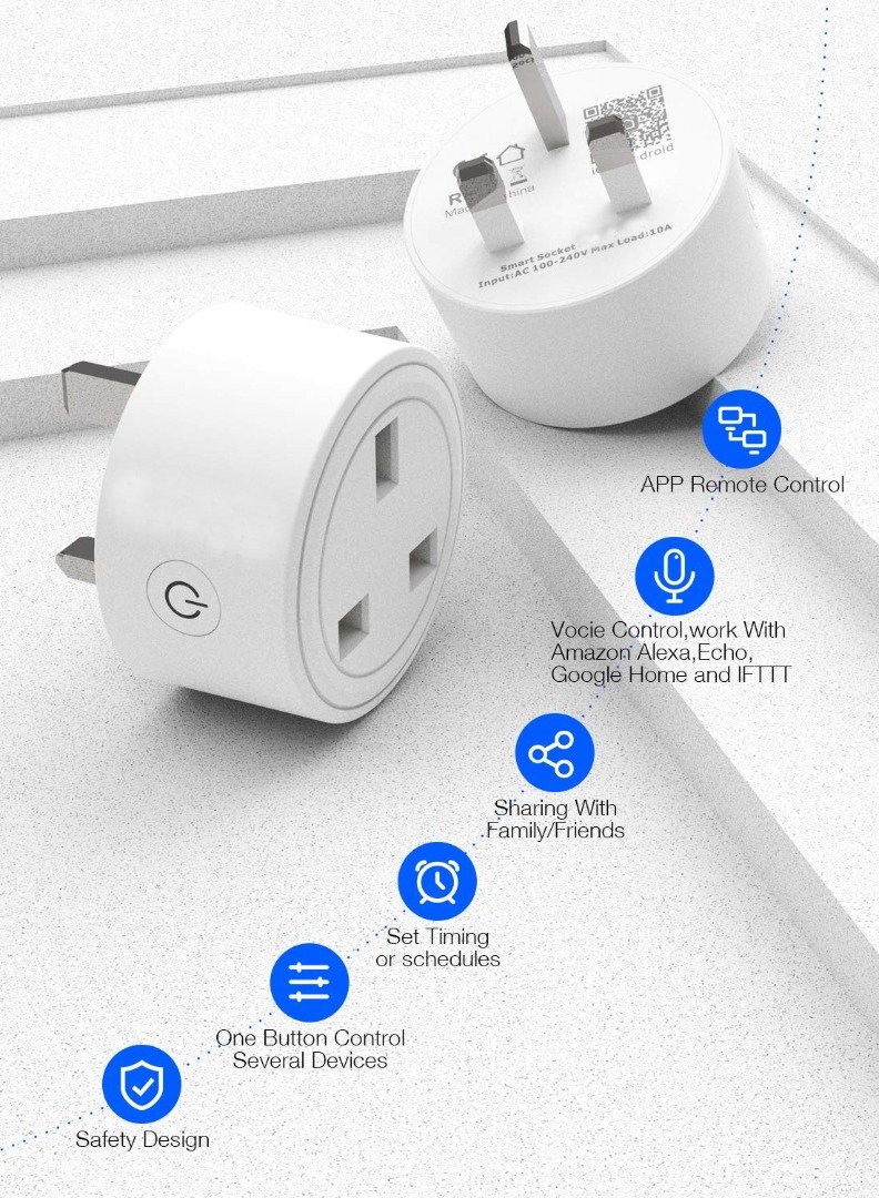MCMP 0108 WFi smart Plug with power metering and monitor 1