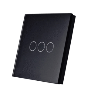 MCMP 0117 1 Wallmount RF Remote Touch Switch 3 gang Black