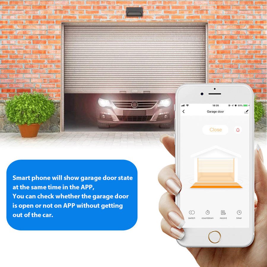 MCMP 0140 Smart Bluetooth and wifi garage door opener with sensor 6
