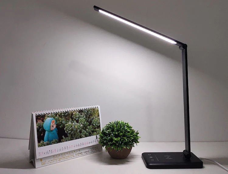 MCMP 0143 Led Desk Lamp Dimmable 5 White colour Temperature and inbuilt wireless charge for phone 10