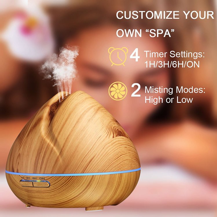 Aroma Diffuser–Light Wood with Remote - Image 4