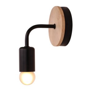 MCMP 0174 Wall Lamp with wooden base rotated