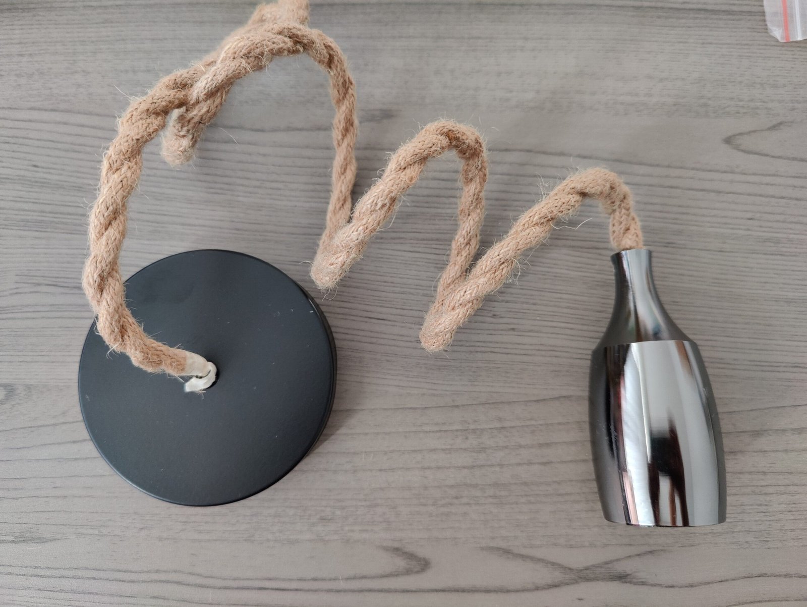 MCMP 0175 Charcoal Grey Nordic Hemp Rope Pendant Light 2 scaled