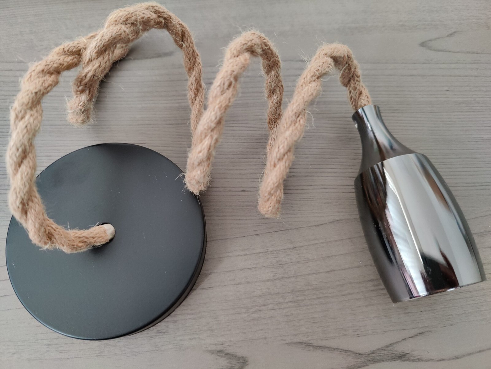 MCMP 0175 Charcoal Grey Nordic Hemp Rope Pendant Light 3 scaled