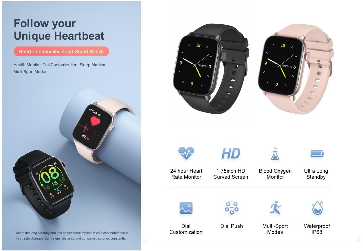 Riversong Motive 3 Pastel Pink Smartwatch - Image 4