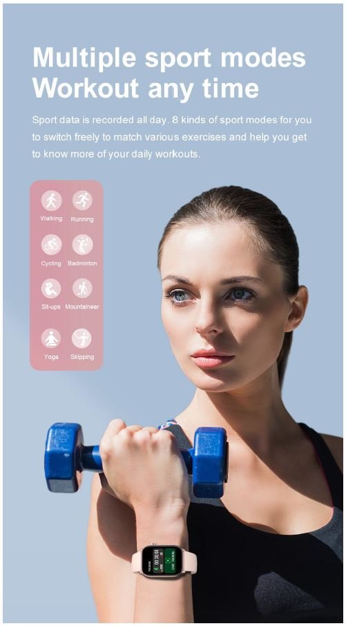 Riversong Motive 3 Pastel Pink Smartwatch - Image 2