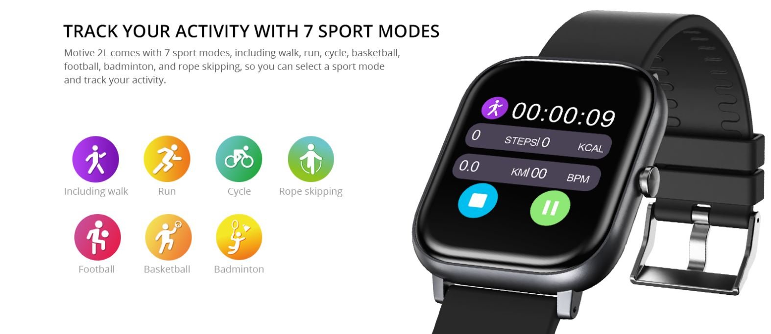 Smart Watch - Riversong Motive 2L - Black - Image 4