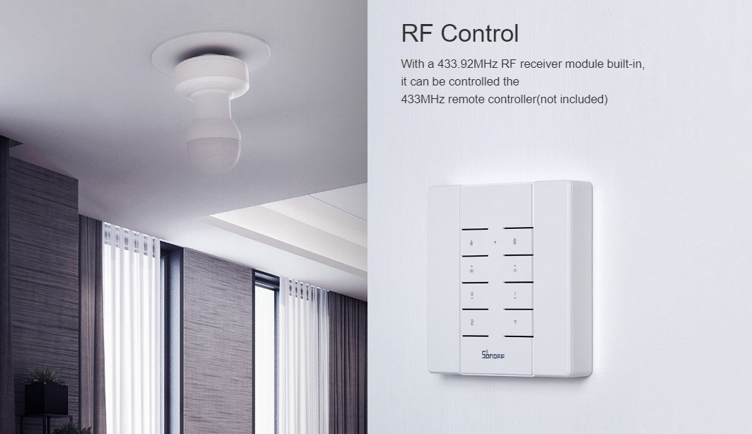 Sonoff WiFi Smart E27 Bulb Adaptor with RF - Image 2