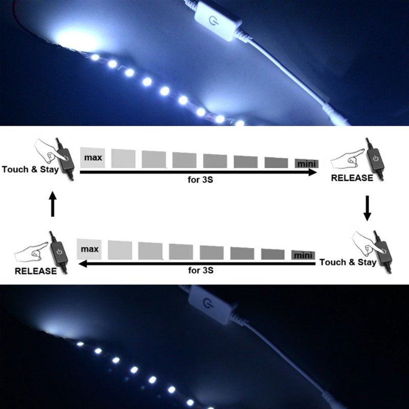 MCMP 0194 12V 24v led strip switch and dimmer for furniture etc 1