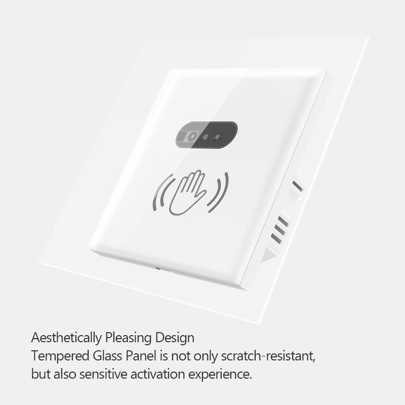 Infrared Touchless 1 Gang Black Light Switch - Image 5