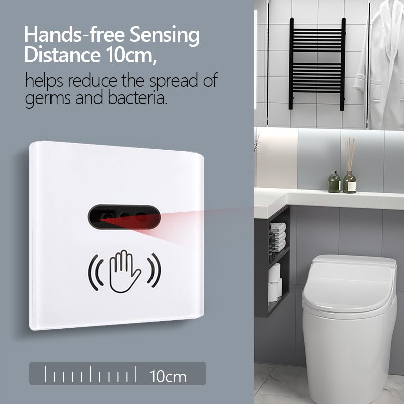 Infrared Touchless 1 Gang Black Light Switch - Image 3