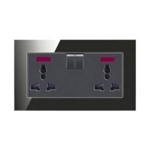 Universal Twin Power Socket (Black)