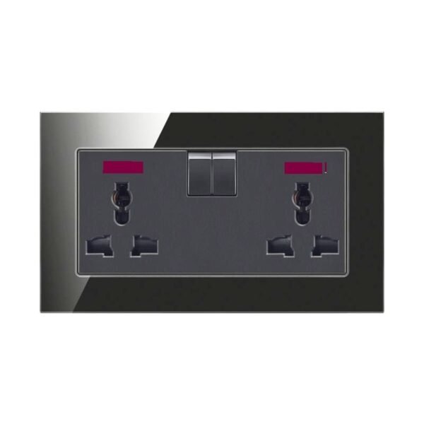 Universal Twin Power Socket (Black)