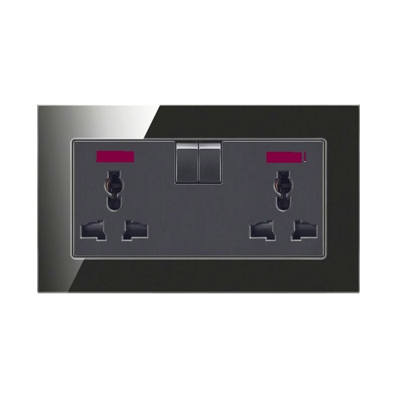 Universal Twin Power Socket (Black)