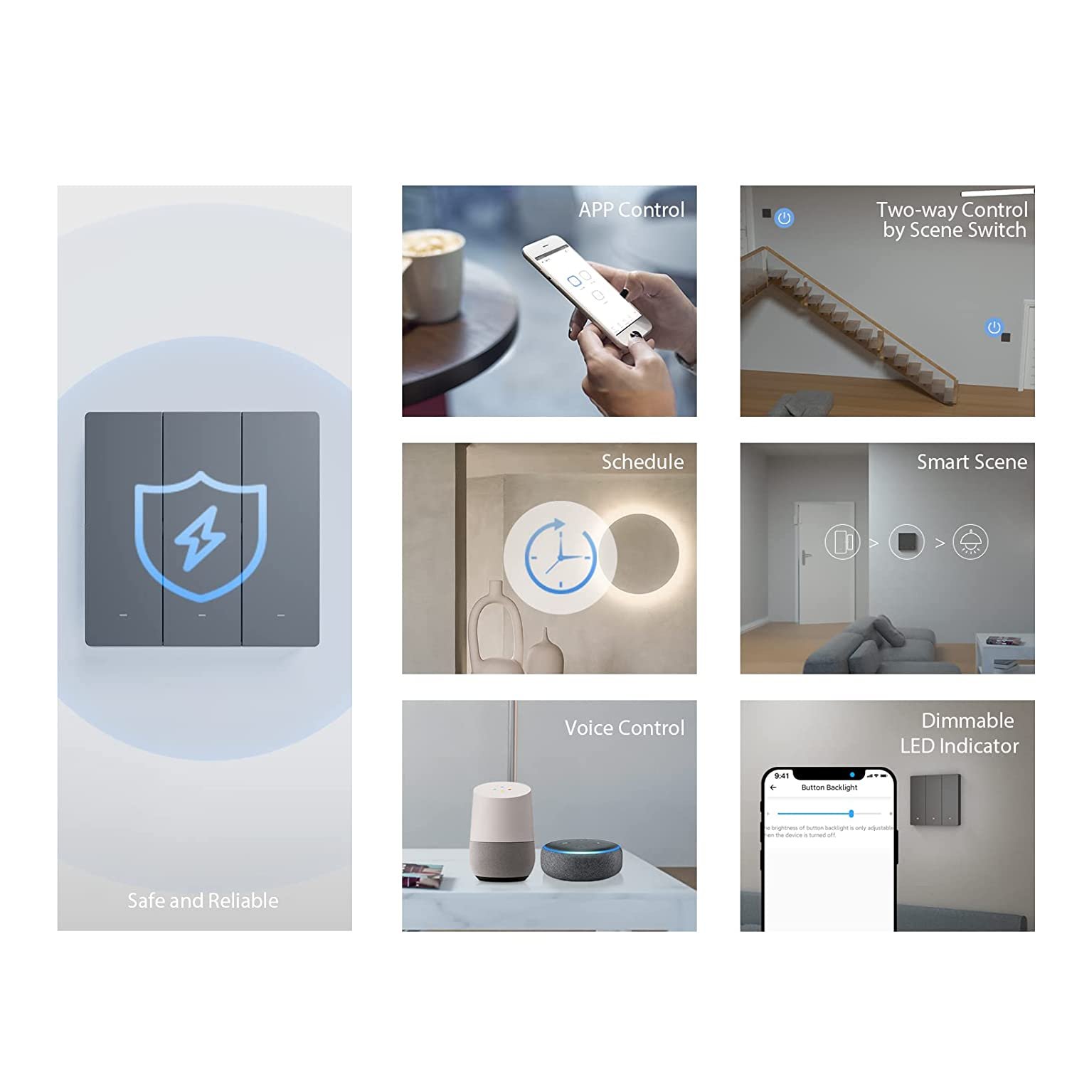 Sonoff  M5 WiFi 2 Gang Switch Dim Grey - Image 4