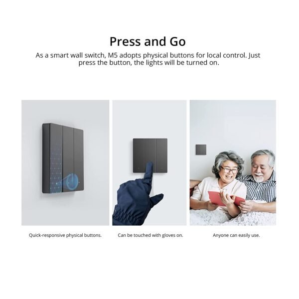 Sonoff  M5 WiFi 3 Gang Switch Dim Grey - Image 7