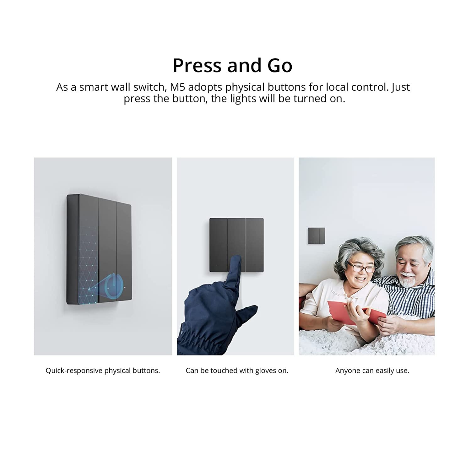 Sonoff  M5 WiFi 3 Gang Switch Dim Grey - Image 7