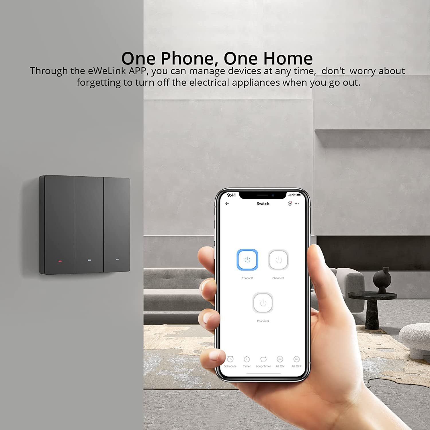 Sonoff  M5 WiFi 3 Gang Switch Dim Grey - Image 8