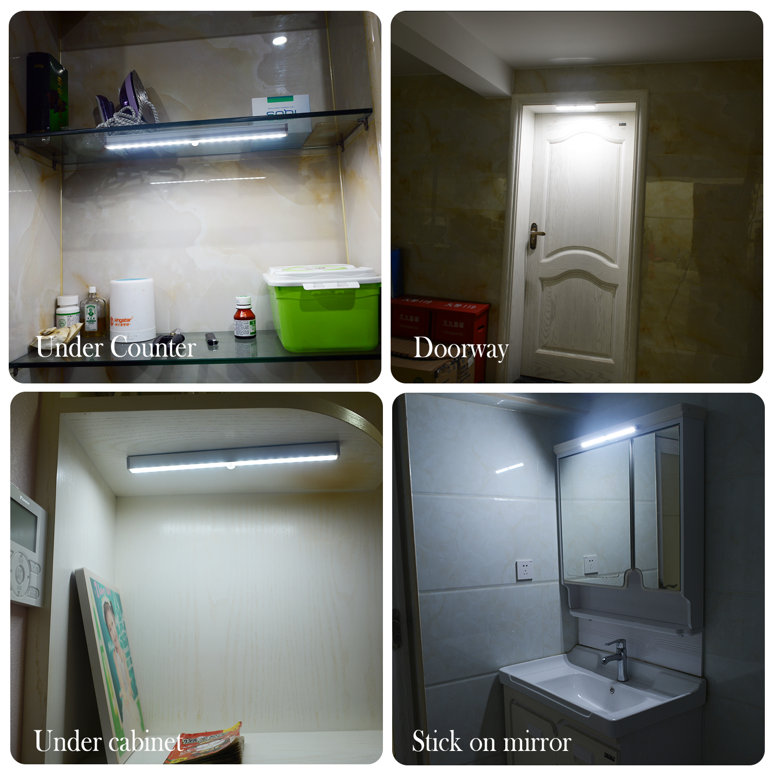 MCMP 0238 1 Cool White 18cm rechargeable led magnetic strip 6